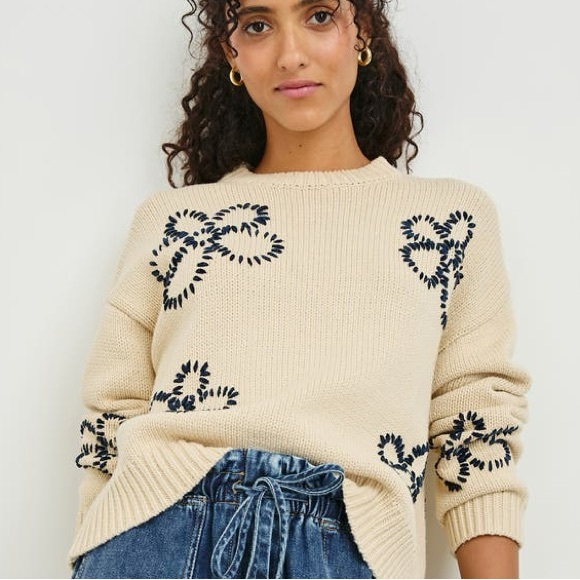 Zoey Floral Stitch Sweater by RAILS size large - Picture 1 of 7